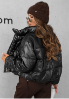 Puchowa Jacke Golden Leaves Schwarz