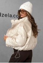 Puchowa Jacke Golden Leaves Beige
