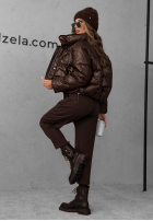 Puchowa Jacke Cinnamon Nights Schokoladenbraun