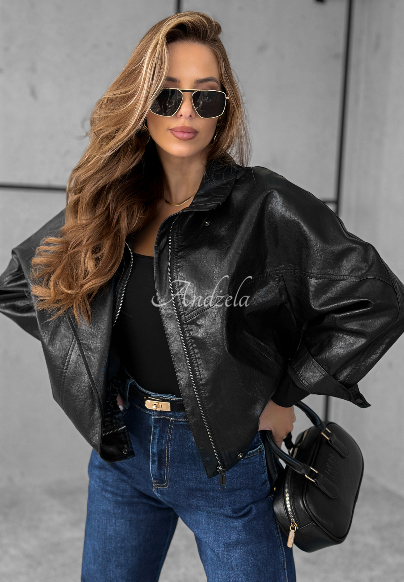 All Yours Now leather jacket black