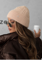 Pleciona Mütze Frosted Heart Beige