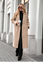 Mantel dwurzędowy Almost Mine Beige