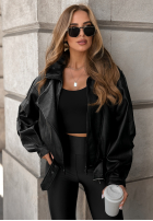 Skórzana Jacke Bikerjacke Bitter Truth Schwarz