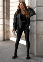 Skórzana Jacke Bikerjacke Bitter Truth Schwarz