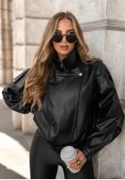 Skórzana Jacke Bikerjacke Bitter Truth Schwarz
