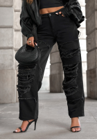 Hose Jeans z przetarciami Reset Needed Dunkelgrau