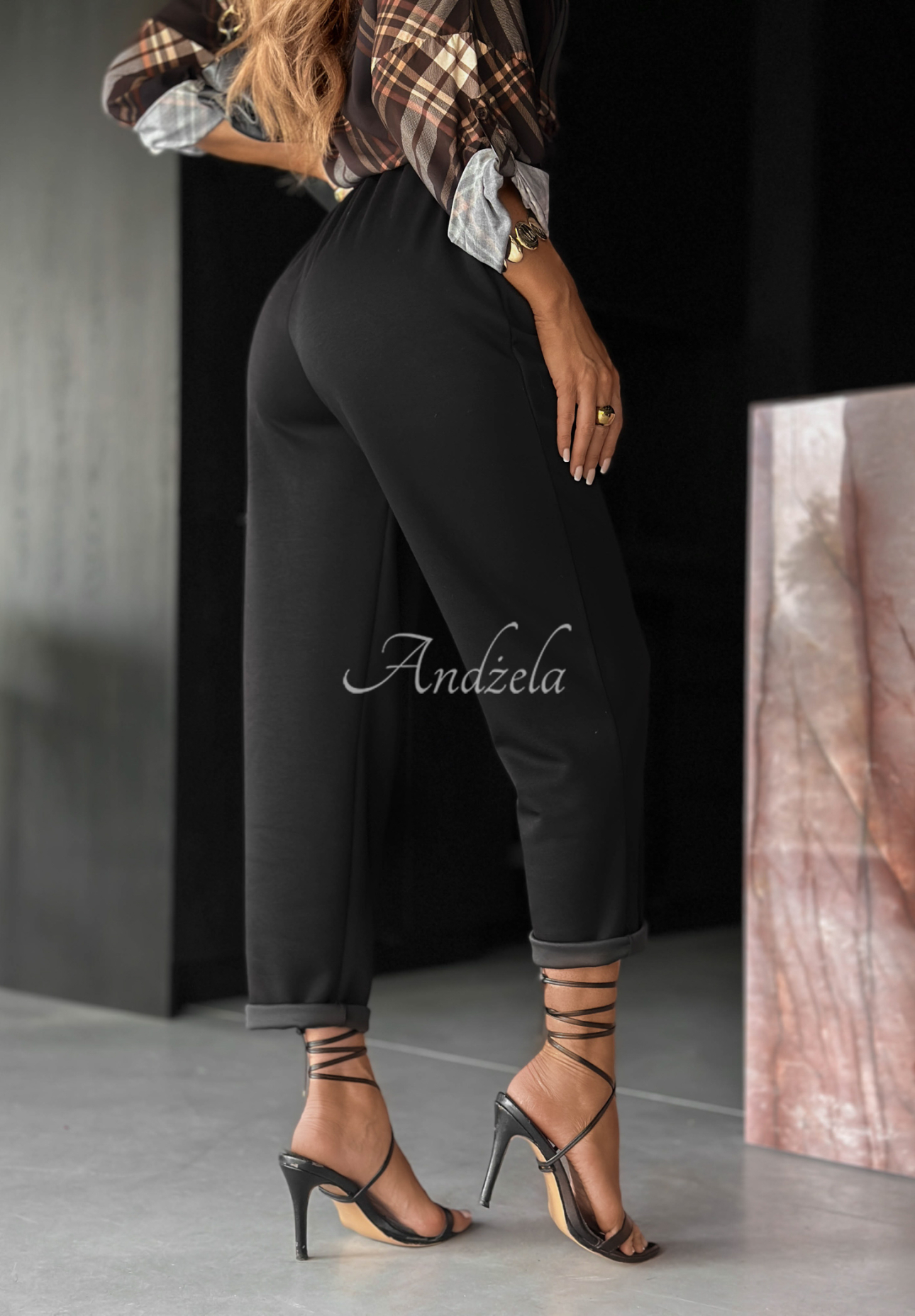 Stoffhose mit Viskose Chosen Silence Schwarz