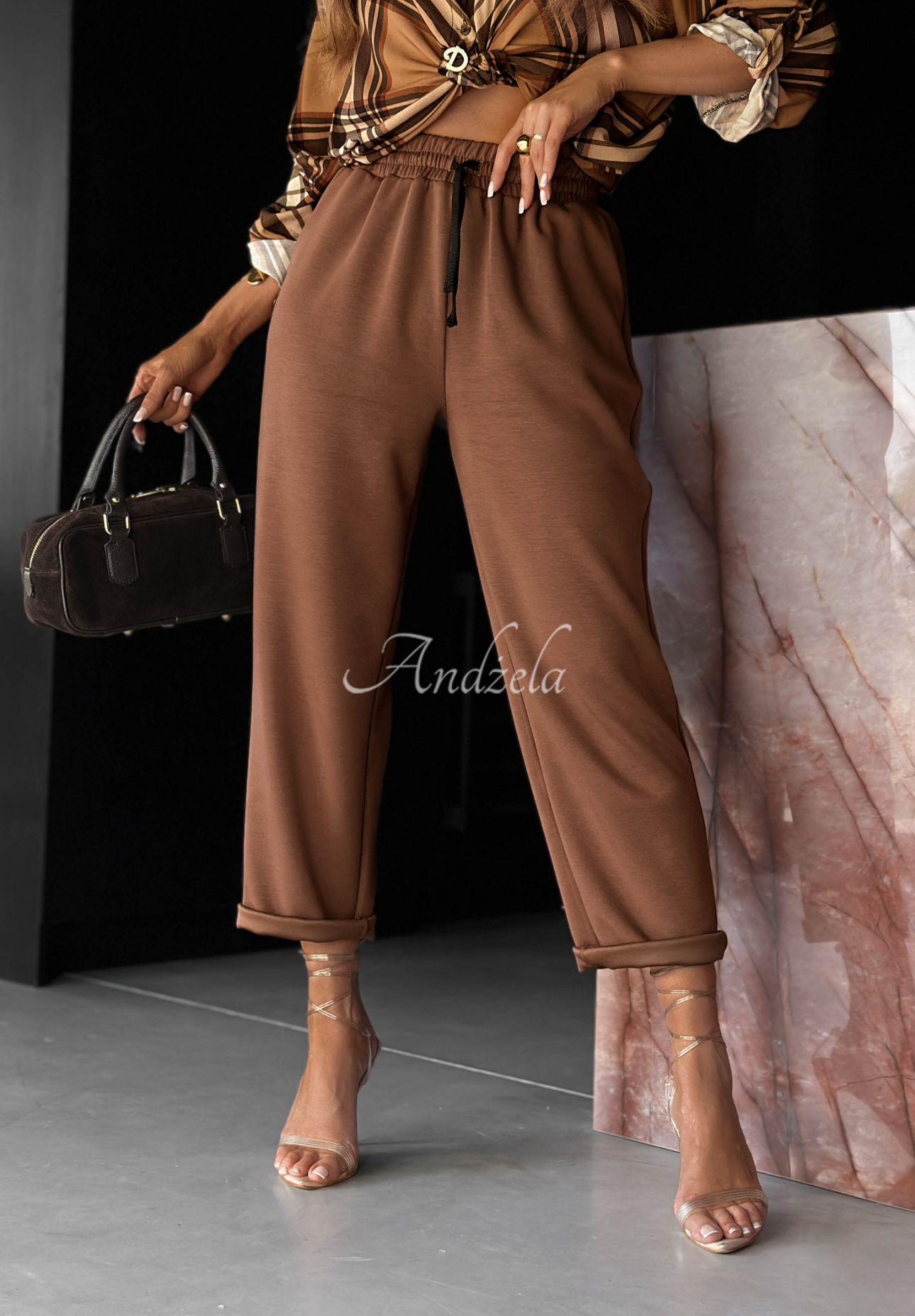 Stoffhose mit Viskose Chosen Silence Camel