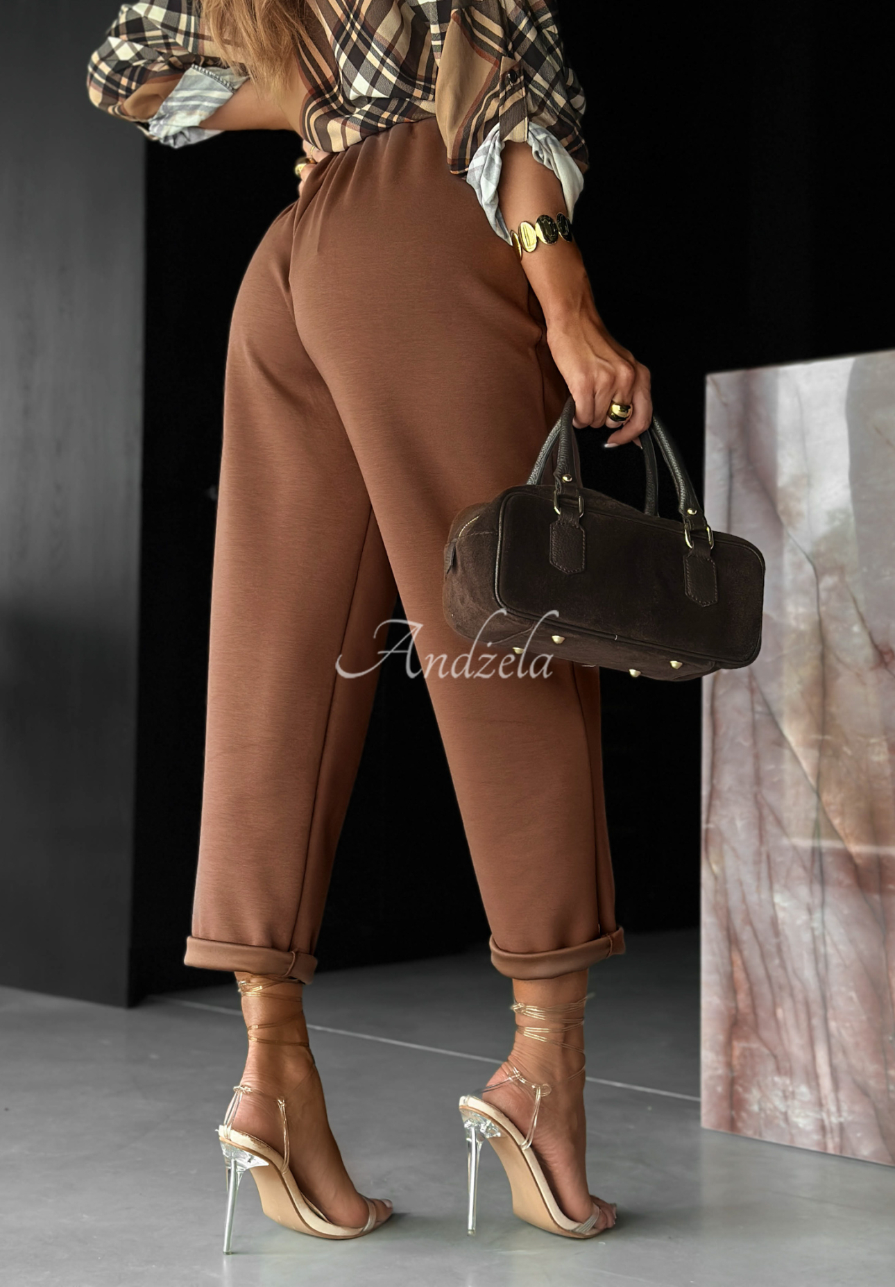 Stoffhose mit Viskose Chosen Silence Camel