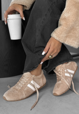 Sneakers mit Fell Deer Creek Beige