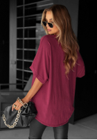 T-Shirt oversize Need To Breathe Burgunderrot