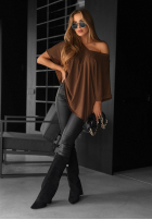 T-Shirt oversize Need To Breathe Schokoladenbraun