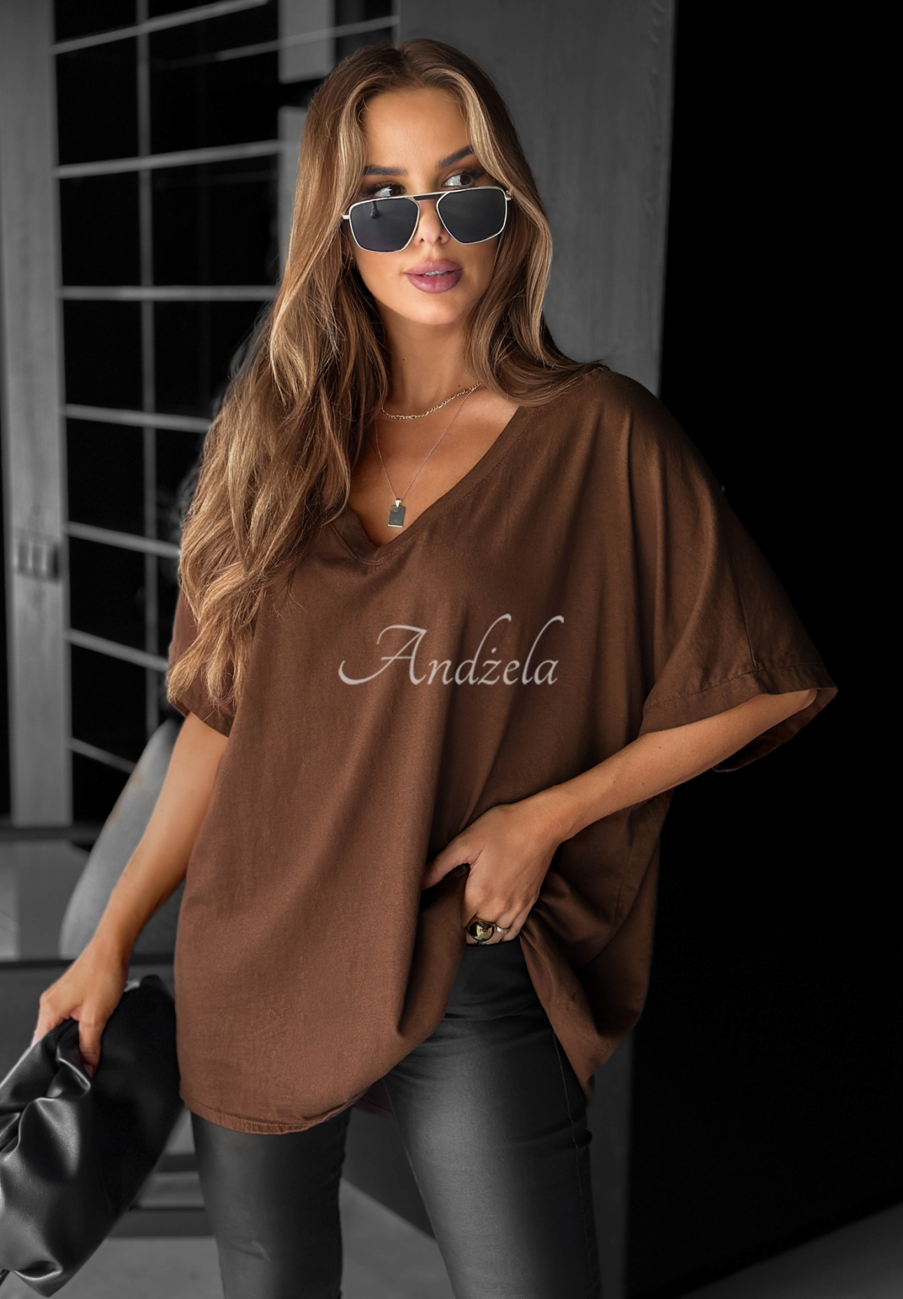 T-Shirt oversize Need To Breathe Schokoladenbraun