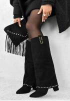 zamszowe Stiefel Pine Mountain Club Schwarz