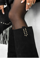 zamszowe Stiefel Pine Mountain Club Schwarz