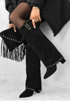 zamszowe Stiefel Pine Mountain Club Schwarz