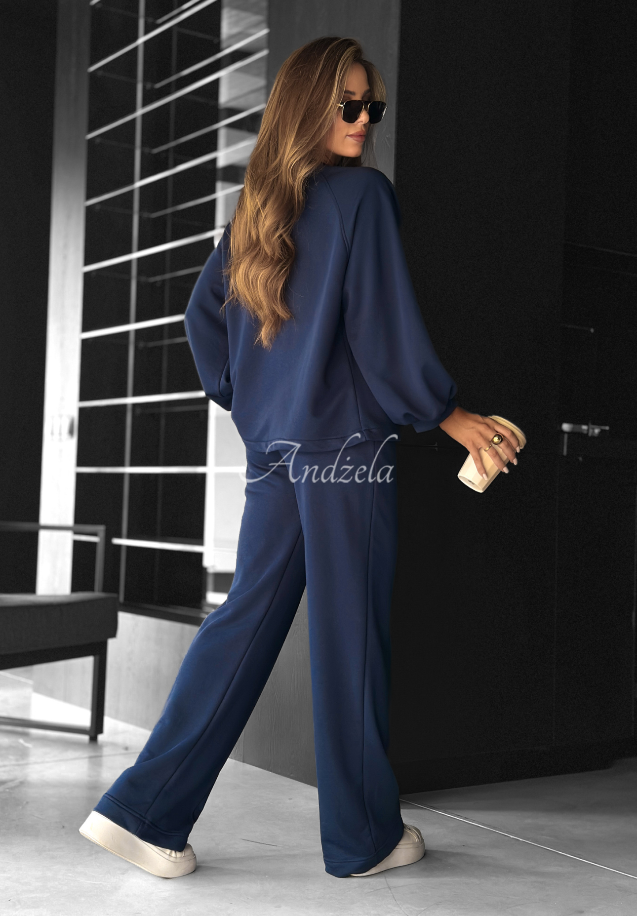 Trainingsanzug-Set: Sweatshirt und Hose wide leg Define Your Rules Dunkelblau