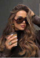 Brille przeciwsłoneczne Mit Muster Shades On Schokoladenbraun