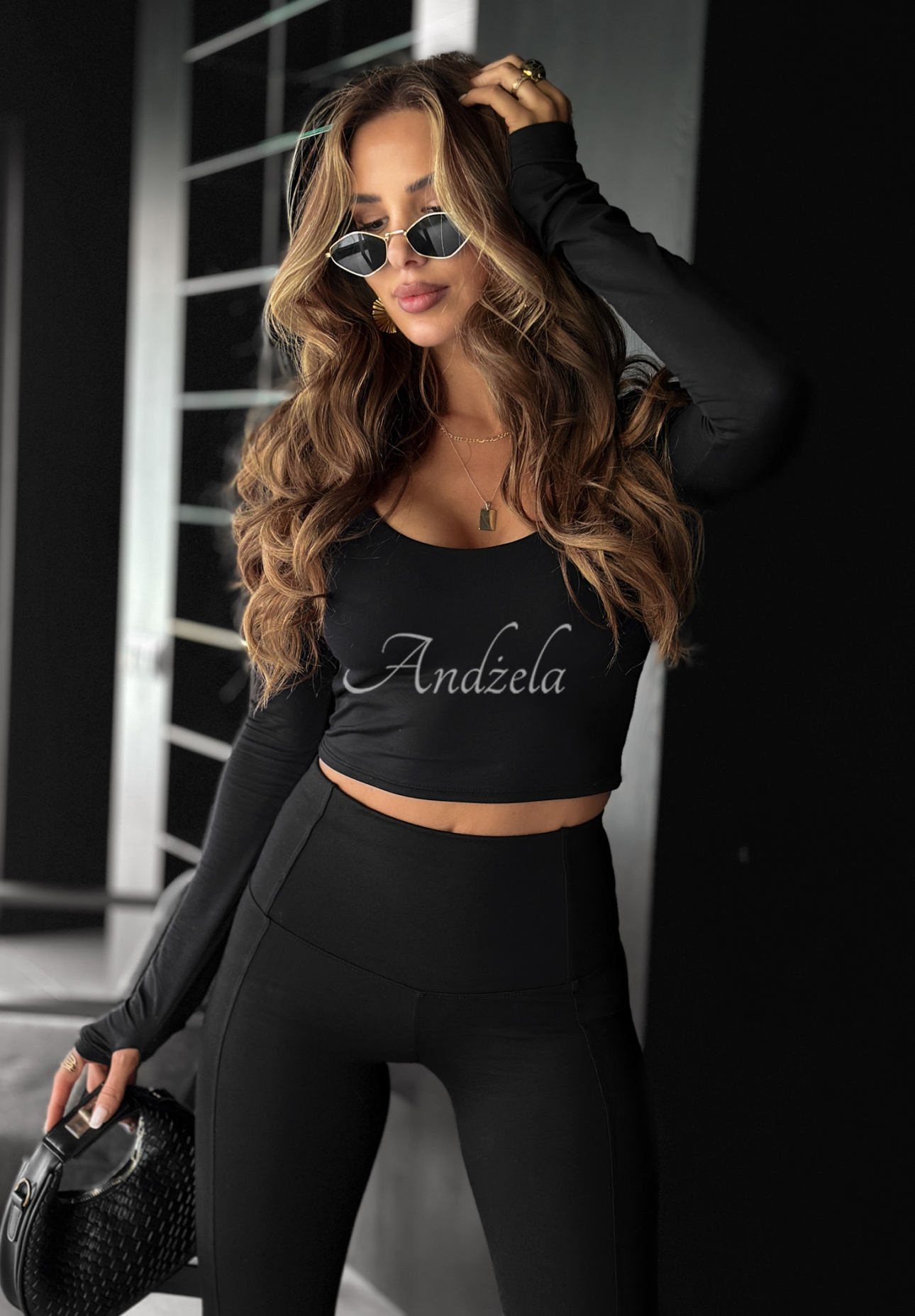 Legginsy After Everything czarne