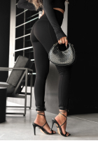 Materiałowe spodnie After Everything czarne