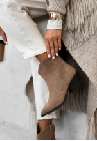 zamszowe Stiefeletten Cowboystiefel Long Stories Beige