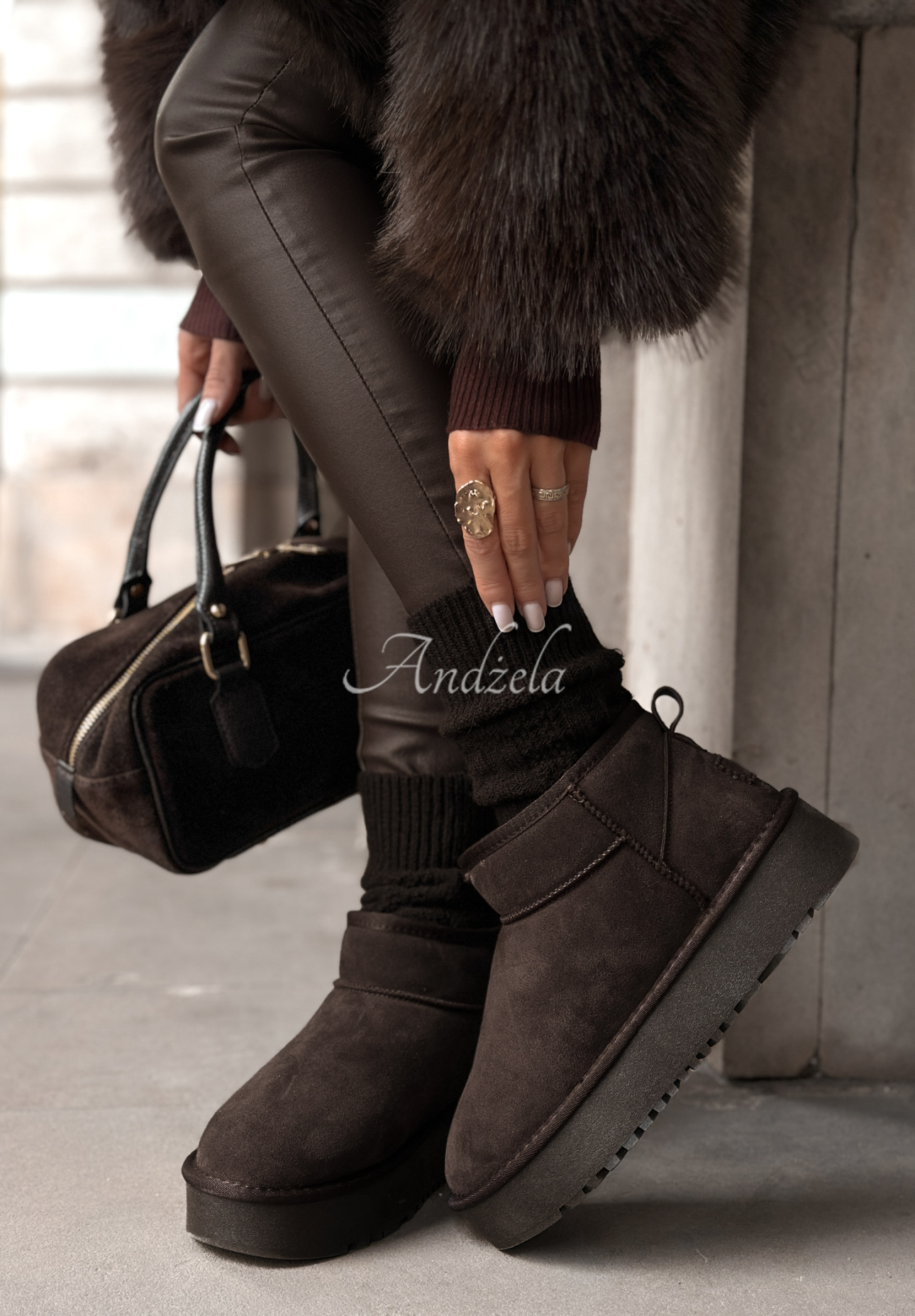 Wildlederstiefeletten Wild Wind Schokoladenbraun