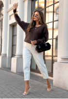 Moherowy Pullover Touch Of Autumn Schokoladenbraun
