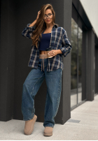 Hose Jeans wide leg Not Your Type dunkelblau