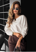 Bluse z ozdobną aplikacją Same Thing Again Weiß