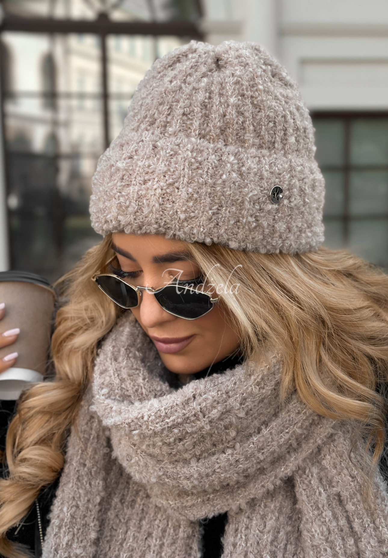 Mütze boucle Winter Everywhere Beige