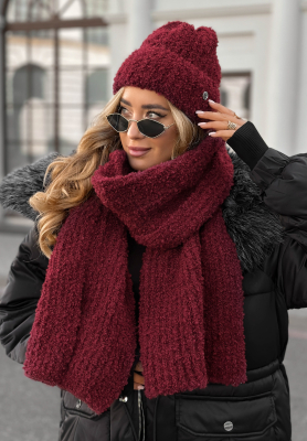 Schal boucle Winter Everywhere Weiß