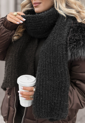 Schal boucle Winter Everywhere Schwarz