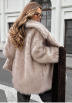 Mantel futerko z kołnierzem Chestnut Hill Beige