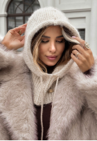 Schlauchschal z kapturem balaclava Winter Park Beige