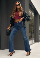 Hose Jeans z paskiem Remember When dunkelblau