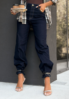Jeanshose wide leg Inspire The World Dunkelblau