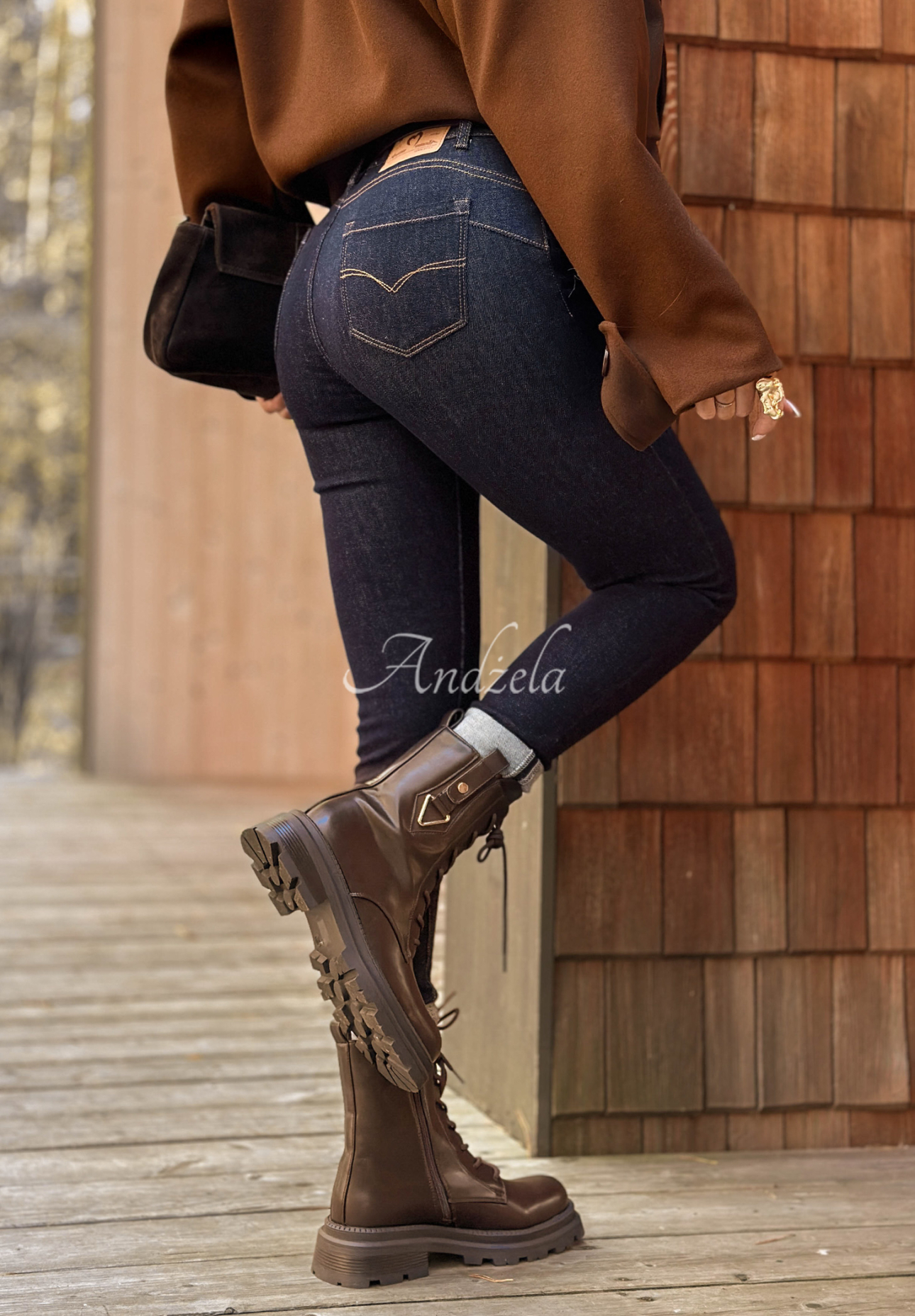 New Meadows navy blue skinny jeans pants