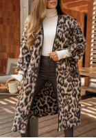 Długi Cardigan w panterkę Sultry Fave Beige