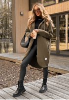 Długa Sweatshirt z kapturem Peaceful Mind Khaki