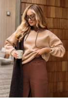 Sweat Set Sweatshirt i Hose Take Me Home Beige-Schokoladenbraun