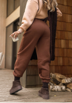 Sweat Set Sweatshirt i Hose Take Me Home Beige-Schokoladenbraun
