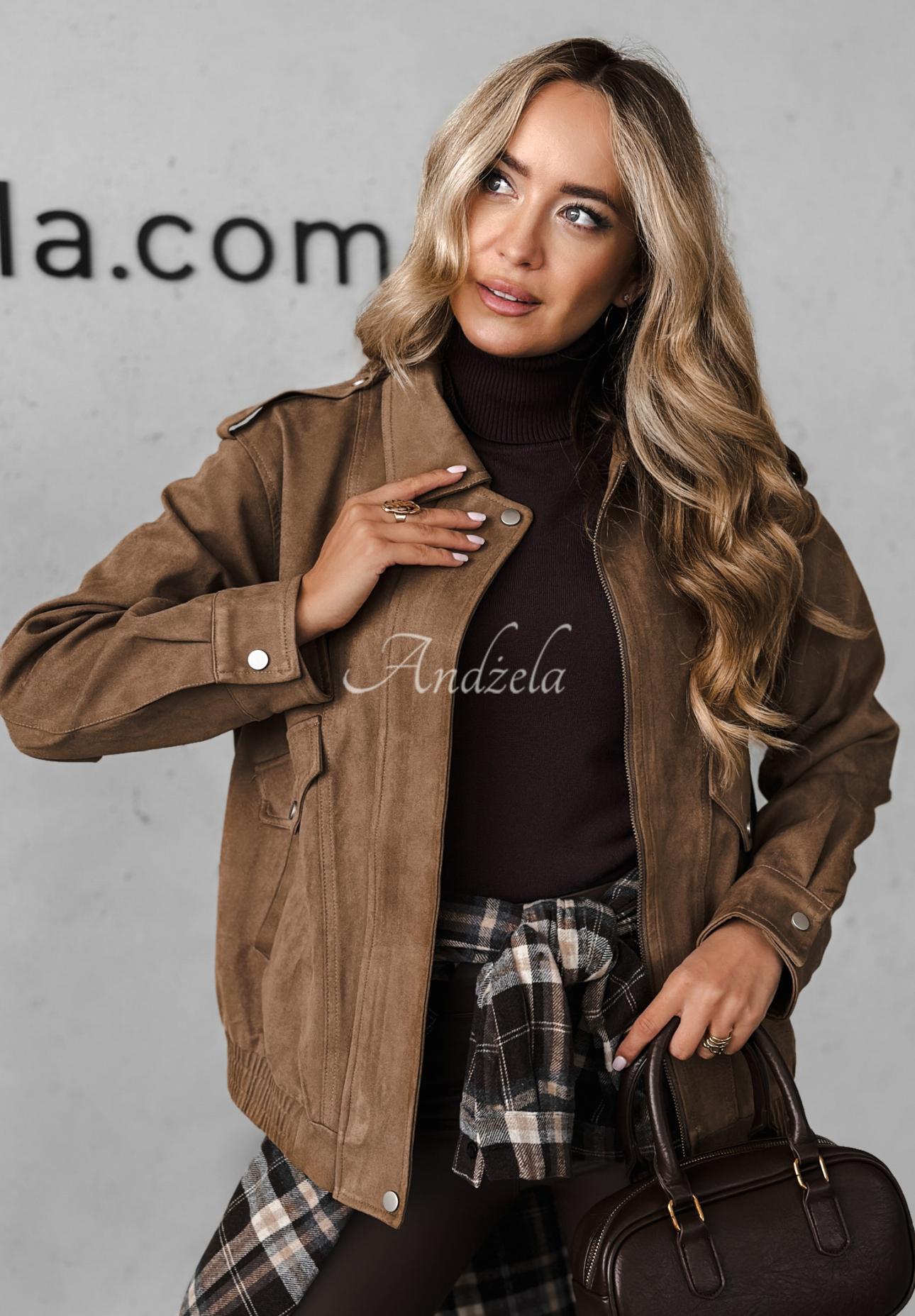 Bikerjacke aus Wildleder Coldest Winds Camel