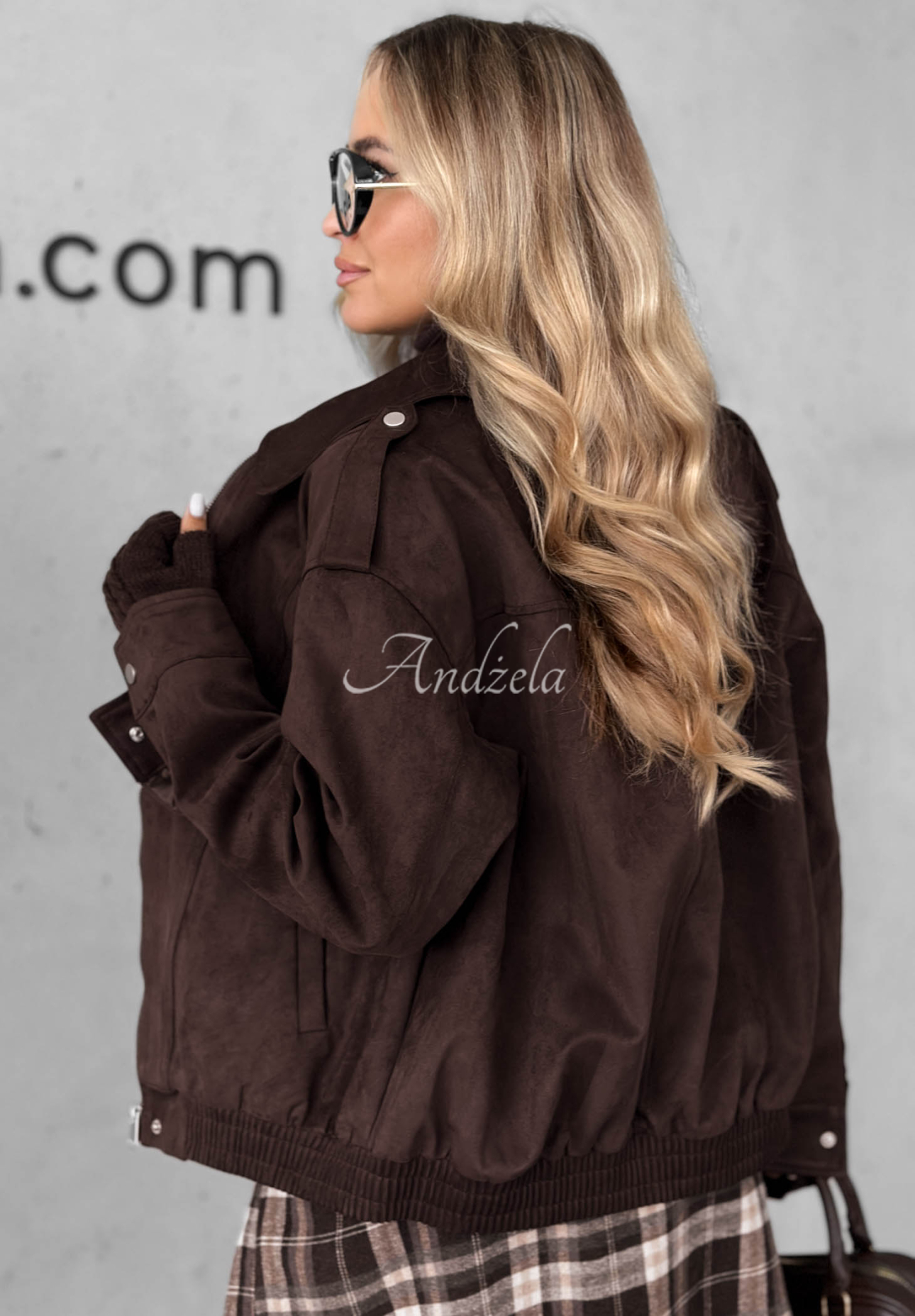 Bikerjacke aus Wildleder Coldest Winds Schokoladenbraun