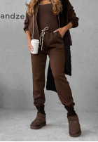 Sweat Set Sweatshirt i Hose Just Saw You Beige