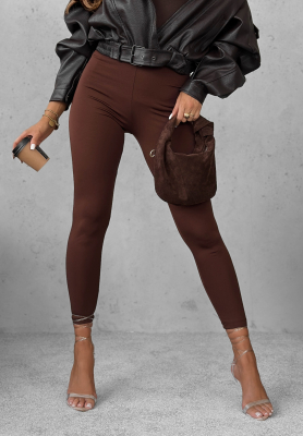 Leggings Push-Up Fit Females Schokoladenbraun