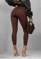 Leggings Push-Up Fit Females Schokoladenbraun