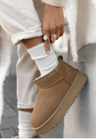 zamszowe Stiefeletten Wild Wind Beige