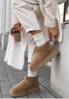 zamszowe Stiefeletten Wild Wind Beige