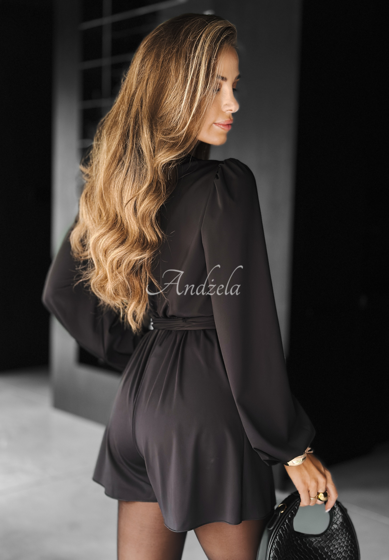 Jumpsuit mit Bindung Not Now Schwarz