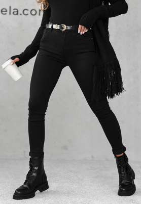 Skinny-Jeans Give It Everything Schwarz